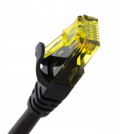 Kabel Sieciowy Lan Cat6 Przewód Internetowy Cat 6 UTP RJ45 Kat Czarny 10 m