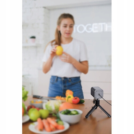 KAMERA DO STREAMOWANIA I PREZENTACJI SJCAM M2 4K 12MP ALUMINIOWA + STATYW