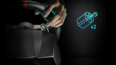 FLASHFIRE SUZUKA Kierownica gamingowa 900° + 3 pedały, 6 biegów