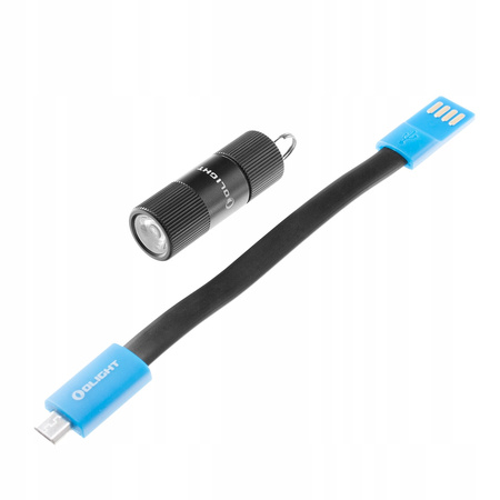 Mini Latarka LED mała miniaturowa czarna Olight I1R 2 EOS KIT 150 lm 150lm 40m 6 min