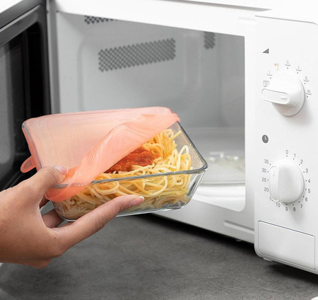 POKRYWKI SILIKONOWE UNIWERSALNE DO pudełek na żywność jedzenie 10szt.