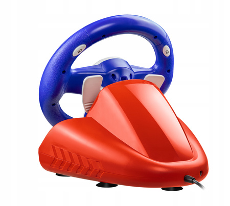 Kierownica do gier ES300A 180 stopni Nintendo Switch PC wibracje + pedały