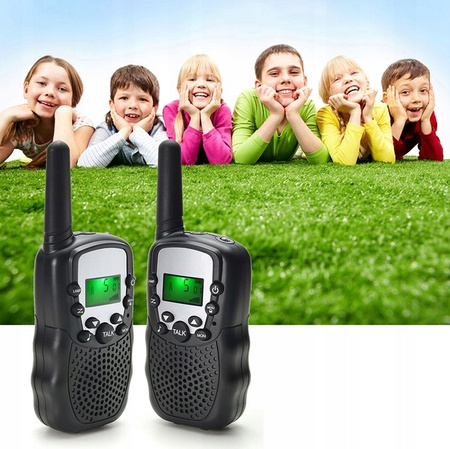 SHONA T388 WALKIE TALKIE 2 szt dla dzieci 10 tonów latarka VOX