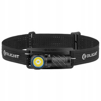 Latarka czołowa i kątowa Olight Perun 3 Mini CW Black z opaską 1250 lumenów