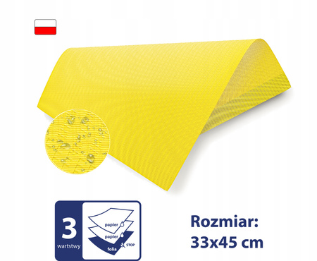 SERWETY PODKŁADY HIGIENICZNE Podfoliowane WODOODPORNE 3 warstwy 5szt PL 8%