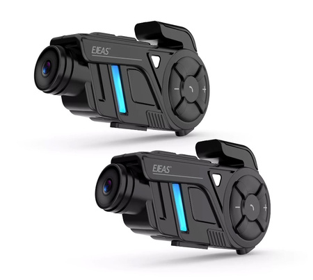 Interkom motocyklowy PREMIUM EJEAS K1 pro MESH Bluetooth Wi-Fi + kamera 2K