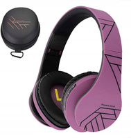 Słuchawki PowerLocus P2 BEZPRZEWODOWE blackpurple BLUETOOTH / microSD / FM