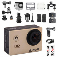 KAMERA SPORTOWA SJCAM SJ4000 1080P FULL HD WODOODPORNA AKCESORIA MOTO