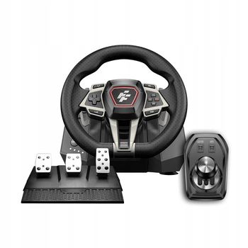 FLASHFIRE F107 IMOLA - Kierownica 900° PC/PS4/PS5/XBOX z LED + 3 pedały, 6 biegów