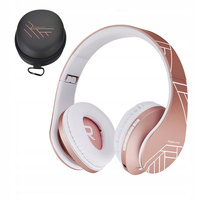 Słuchawki DLA DZIECI PowerLocus KIDS RoseGold bezprzewodowe BLUETOOTH / FM