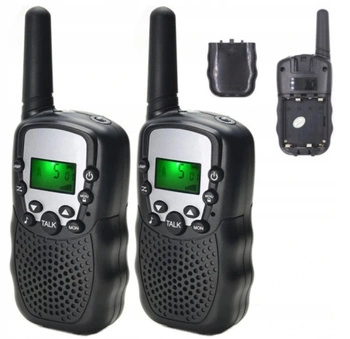 SHONA T388 WALKIE TALKIE 2 szt dla dzieci 10 tonów latarka VOX