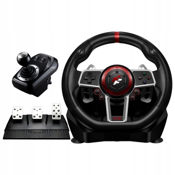 FLASHFIRE ES900R SUZUKA WHEEL - Kierownica 900° PC/PS4/Xbox/Switch + 3 pedały, 6 biegów