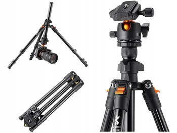 K&F Concept TRIPOD STATYW FOTOGRAFICZNY 160 CM UCHWYT NA aparat / TELEFON