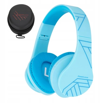 Słuchawki DLA DZIECI PowerLocus KIDS niebieskie bezprzewodowe BLUETOOTH