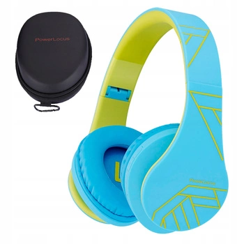 Słuchawki DLA DZIECI PowerLocus KIDS bluegreen bezprzewodowe BLUETOOTH